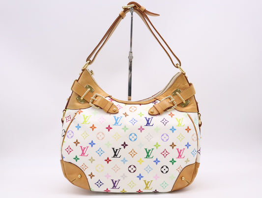 2000s Louis Vuitton Multicolore Blanc Greta Shoulder Bag