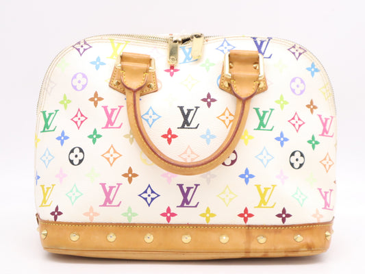 Early 2000s Louis Vuitton Multicolore Blanc Alma PM