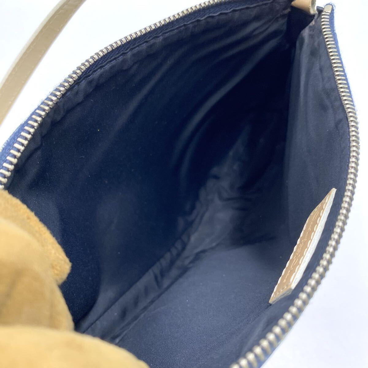 Early 2000s Christian Dior Navy Oblique Mini Saddle Pochette