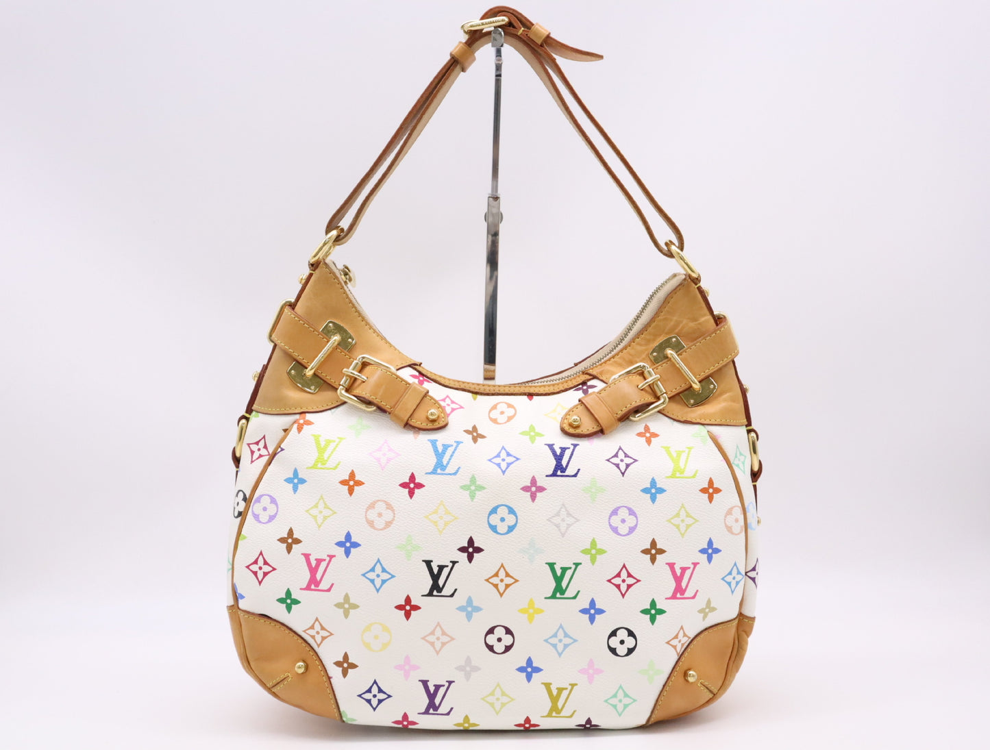 2000s Louis Vuitton Multicolore Blanc Greta Shoulder Bag