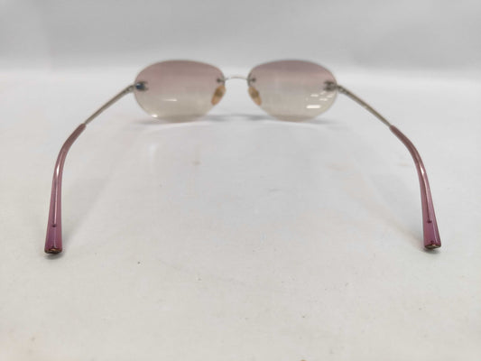 2000s Chanel Rimless Sunglasses Pink Gradient with CC Temples