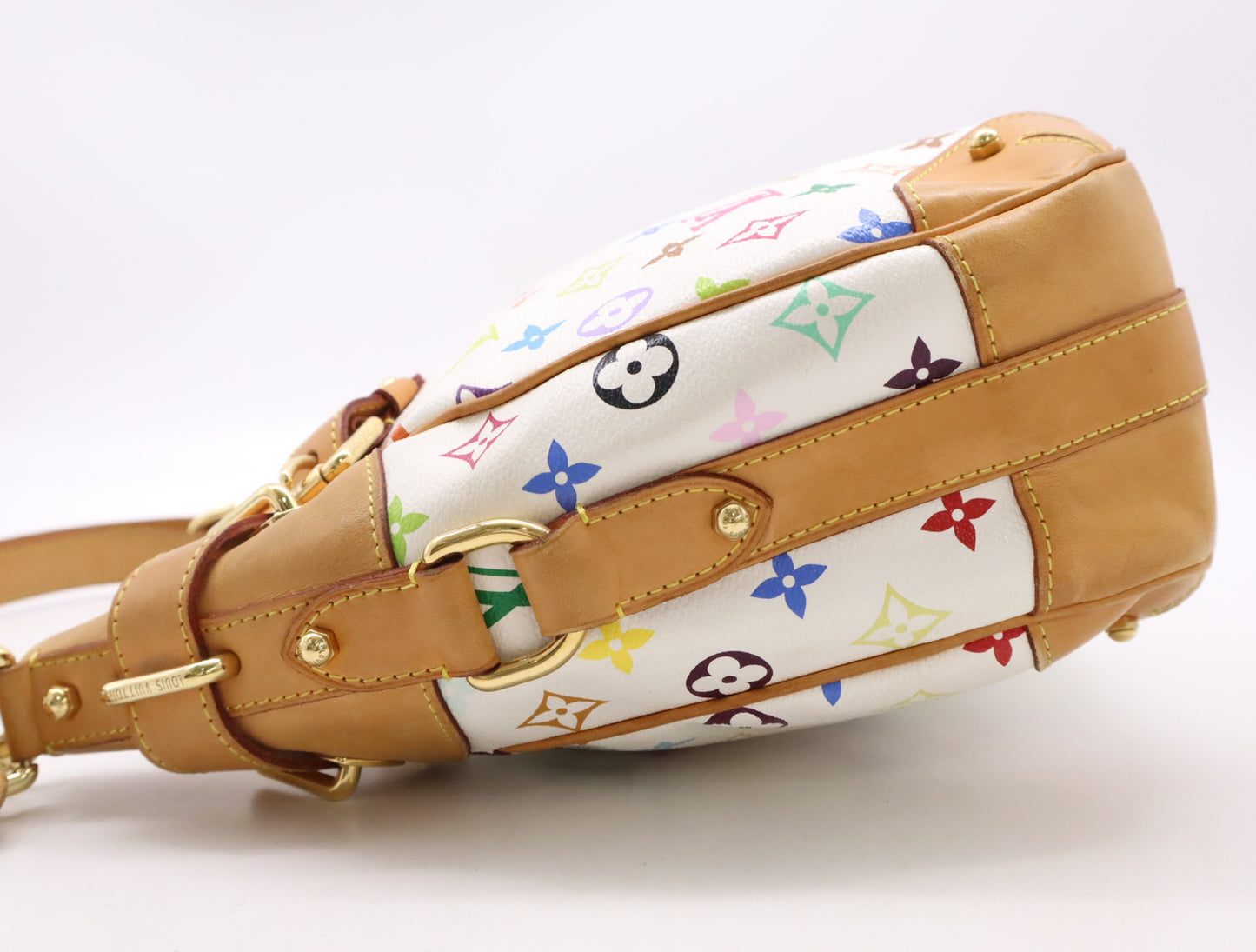 2000s Louis Vuitton Multicolore Blanc Greta Shoulder Bag