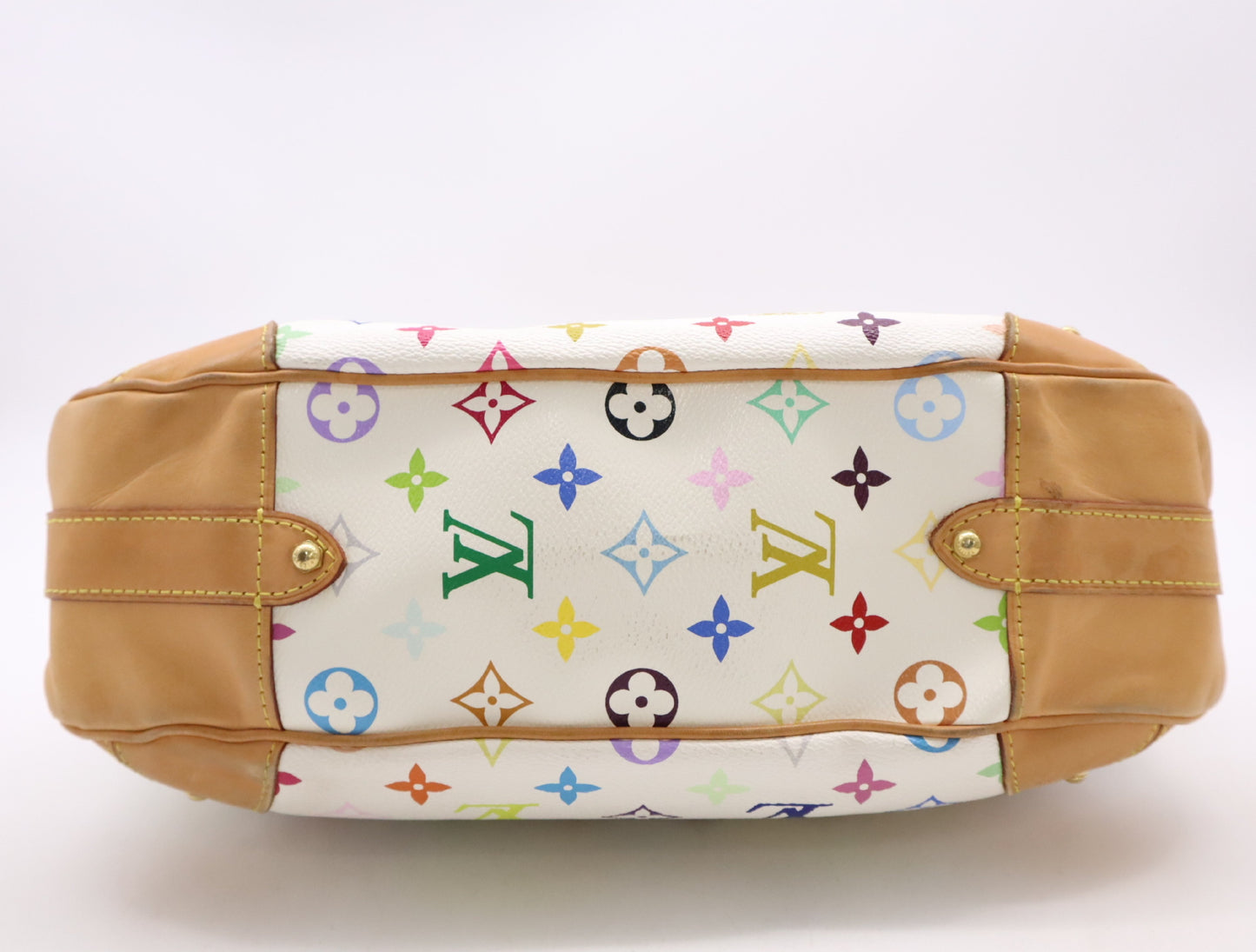 2000s Louis Vuitton Multicolore Blanc Greta Shoulder Bag