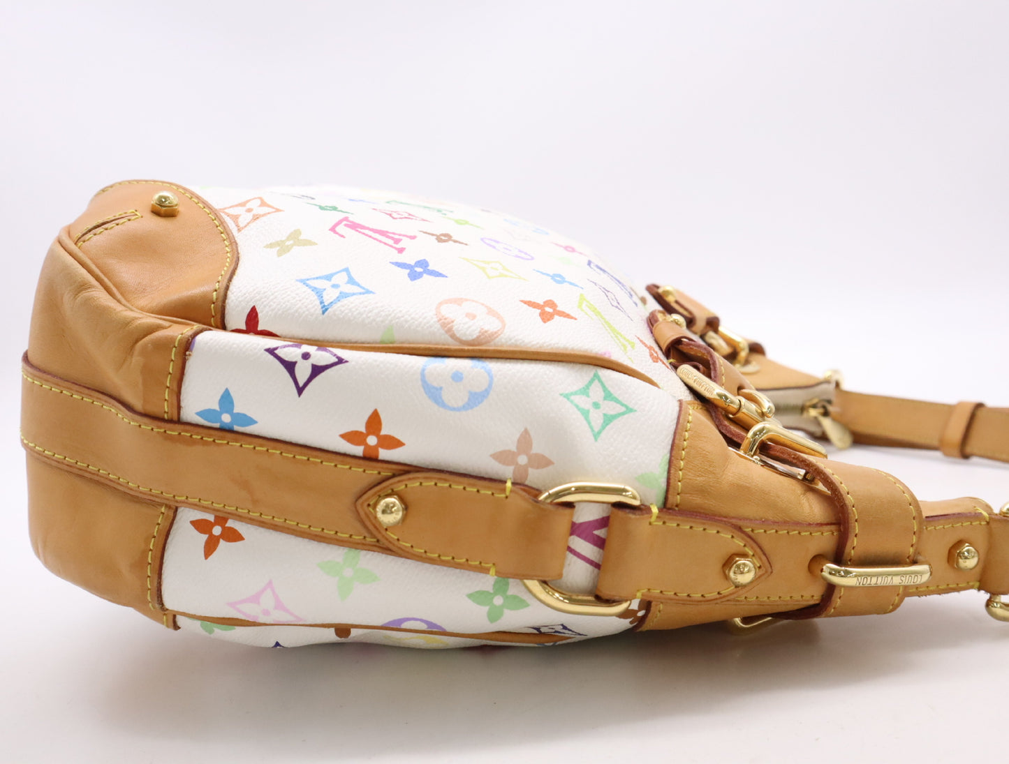 2000s Louis Vuitton Multicolore Blanc Greta Shoulder Bag