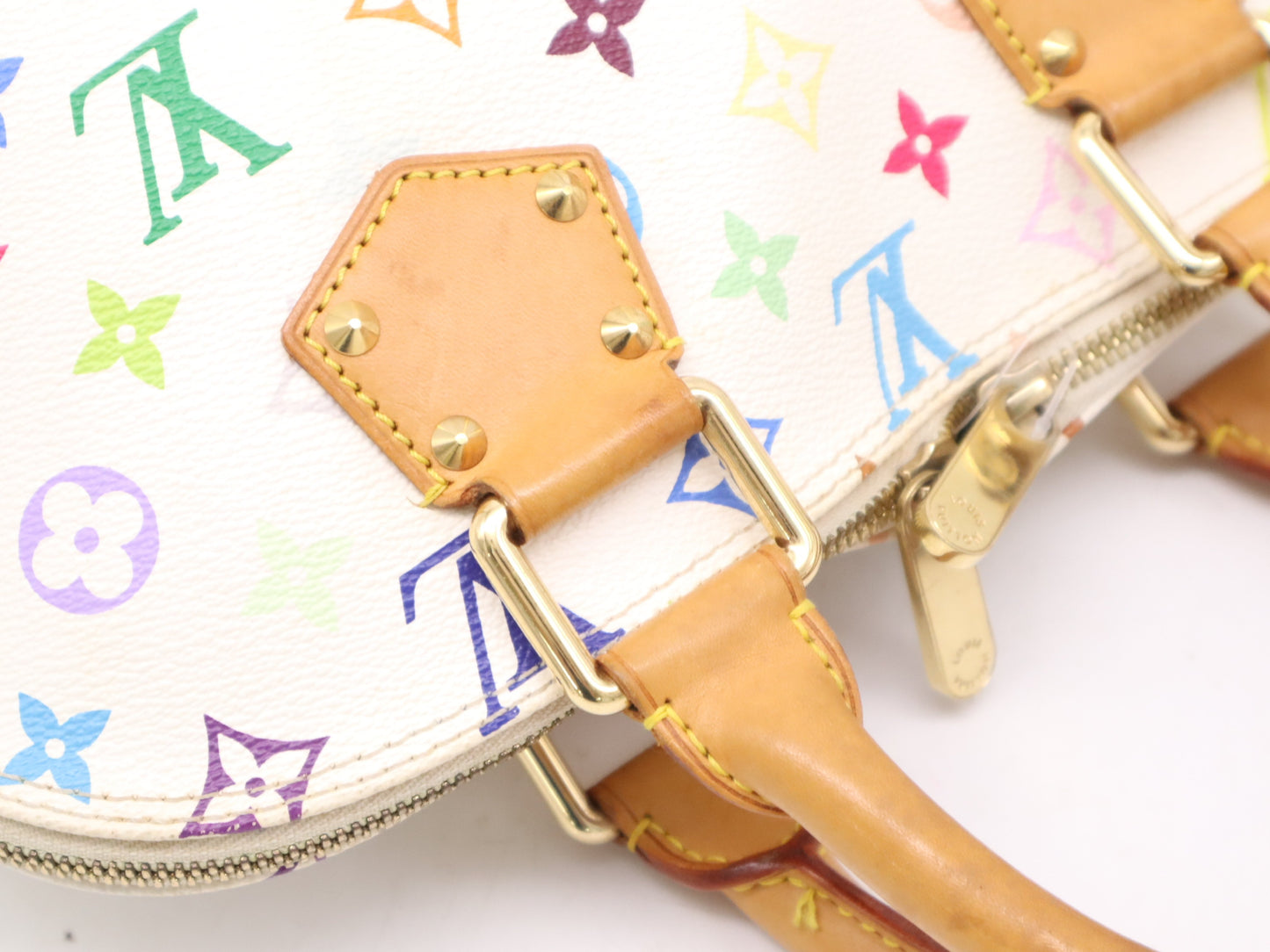 Early 2000s Louis Vuitton Multicolore Blanc Alma PM