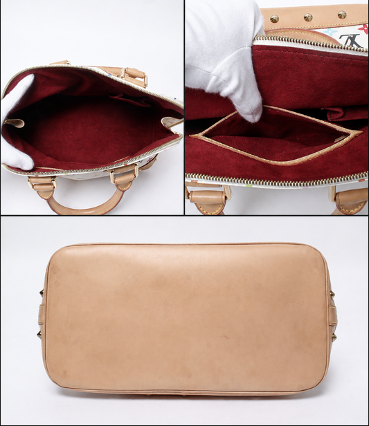 2000s Louis Vuitton Multicolore Blanc Alma PM Handbag