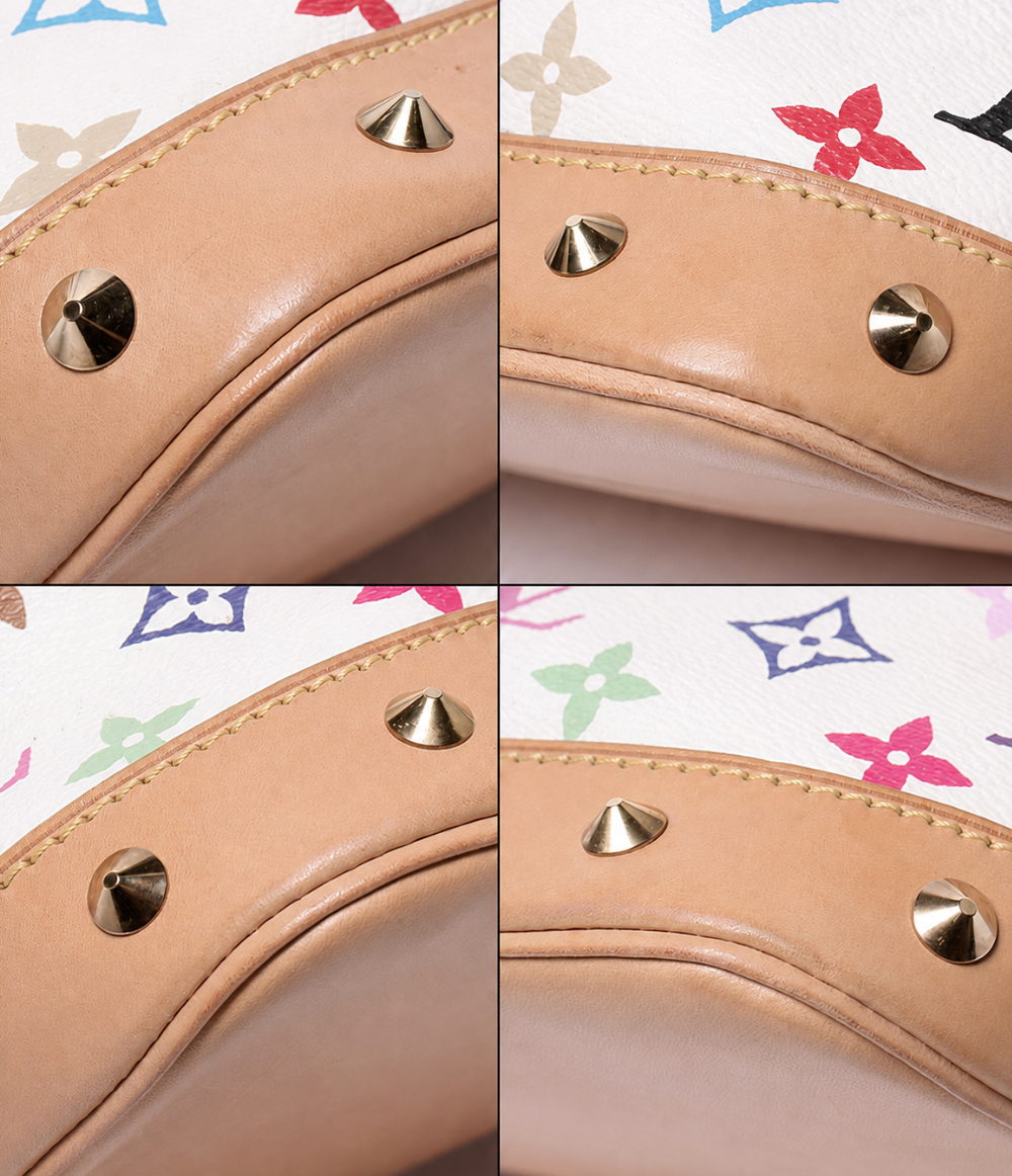 2000s Louis Vuitton Multicolore Blanc Alma PM Handbag